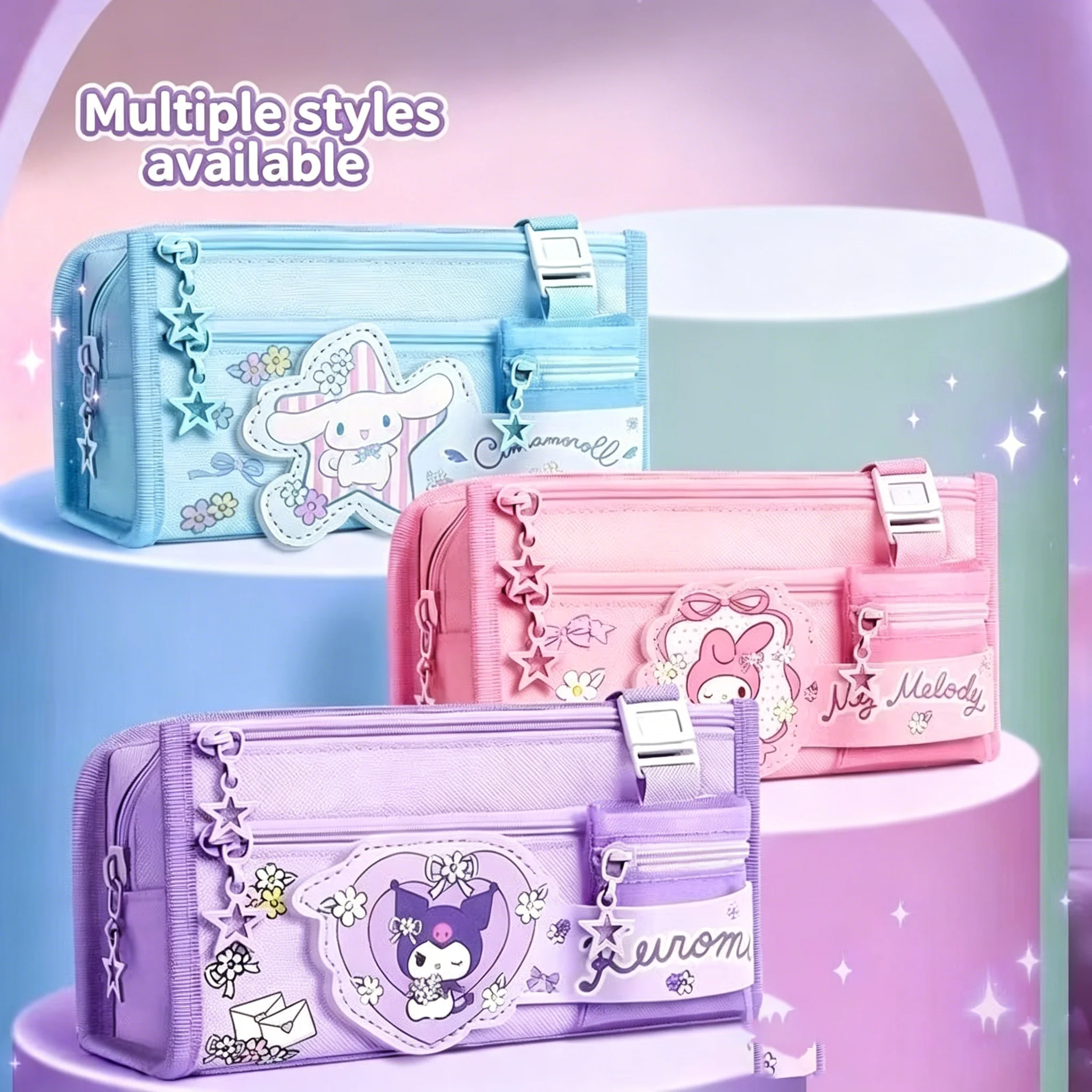 Sanrio pencil case, large capacity canvas pencil case, cute stationery organizer, suitable for students.
Sanrio pencil case, large capacity canvas pencil case, cute stationery organizer, suitable for students.