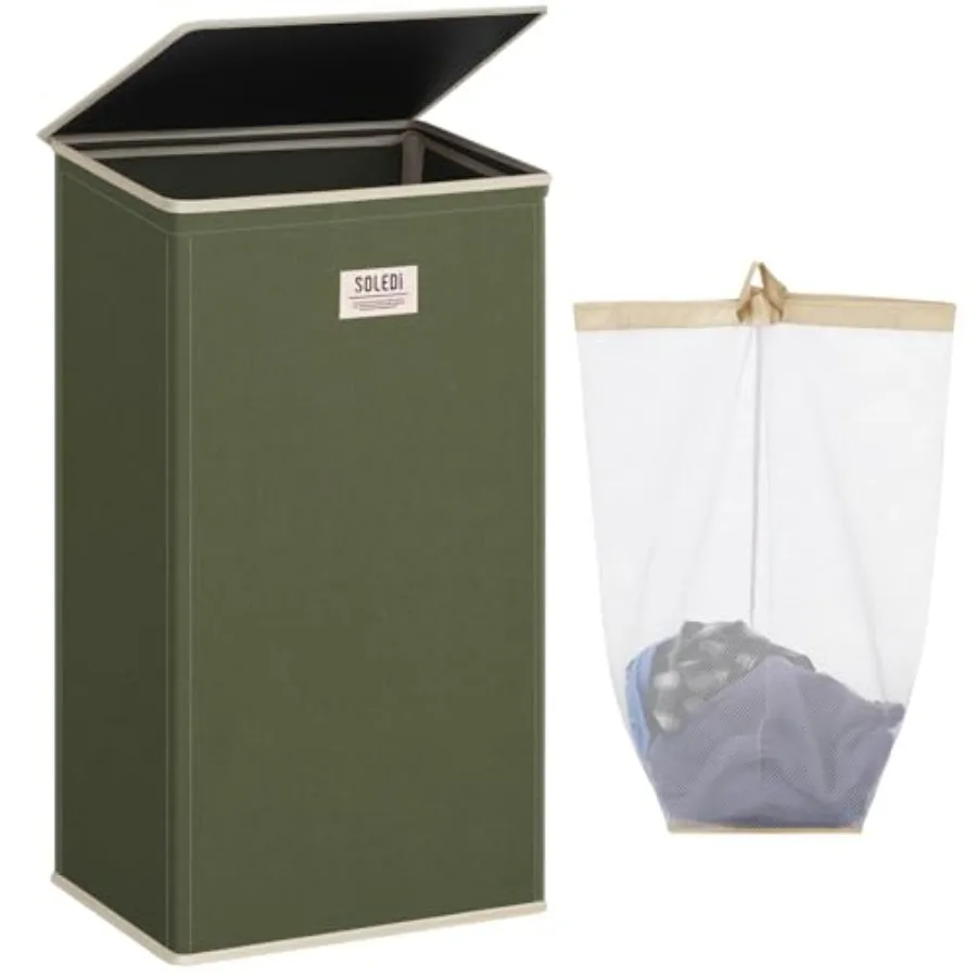 Laundry Hamper with Lid 100L Large and Tall Collapsible Laundry Basket Clothes Hamper with Bag Removable Easy to Carry Dirty Ha
Laundry Hamper with Lid 100L Large and Tall Collapsible Laundry Basket Clothes Hamper with Bag Removable Easy to Carry Dirty Ha