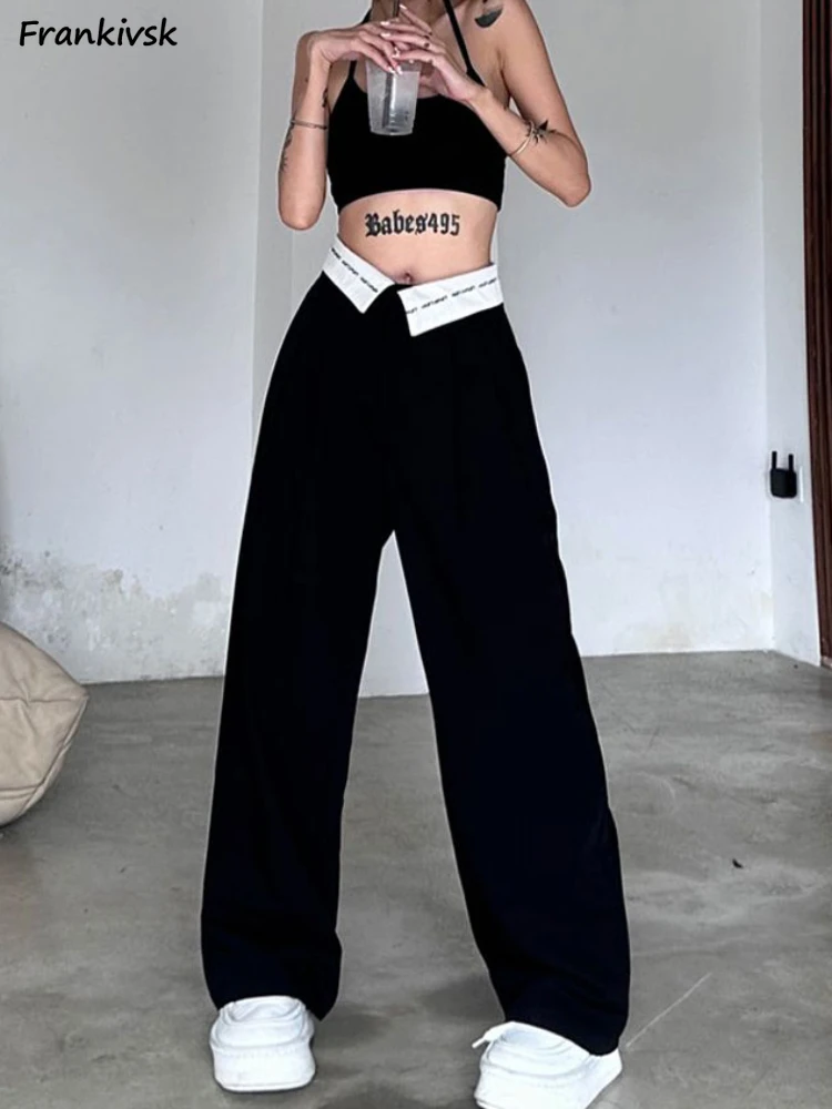 Pants Women Cuffs Baggy All-match Fashion Full Length High Street Hip Hop Aesthetic American Style Trousers Advanced Autumn New
Pants Women Cuffs Baggy All-match Fashion Full Length High Street Hip Hop Aesthetic American Style Trousers Advanced Autumn New