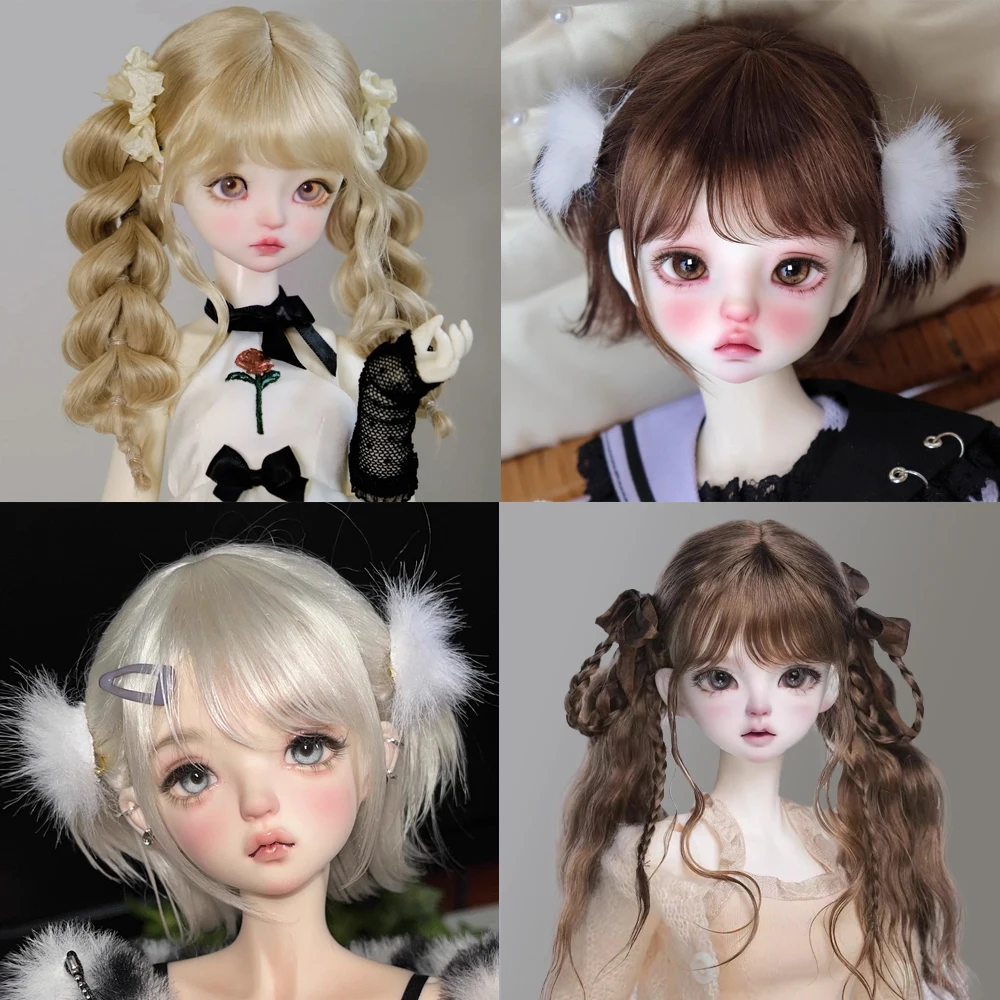 1/4 1/6 BJD mohair wig wavy curly hair double ponytail sweet long hair twist braid for 30-40cm SD DD Doll Wig Accessories 6-8in
1/4 1/6 BJD mohair wig wavy curly hair double ponytail sweet long hair twist braid for 30-40cm SD DD Doll Wig Accessories 6-8in