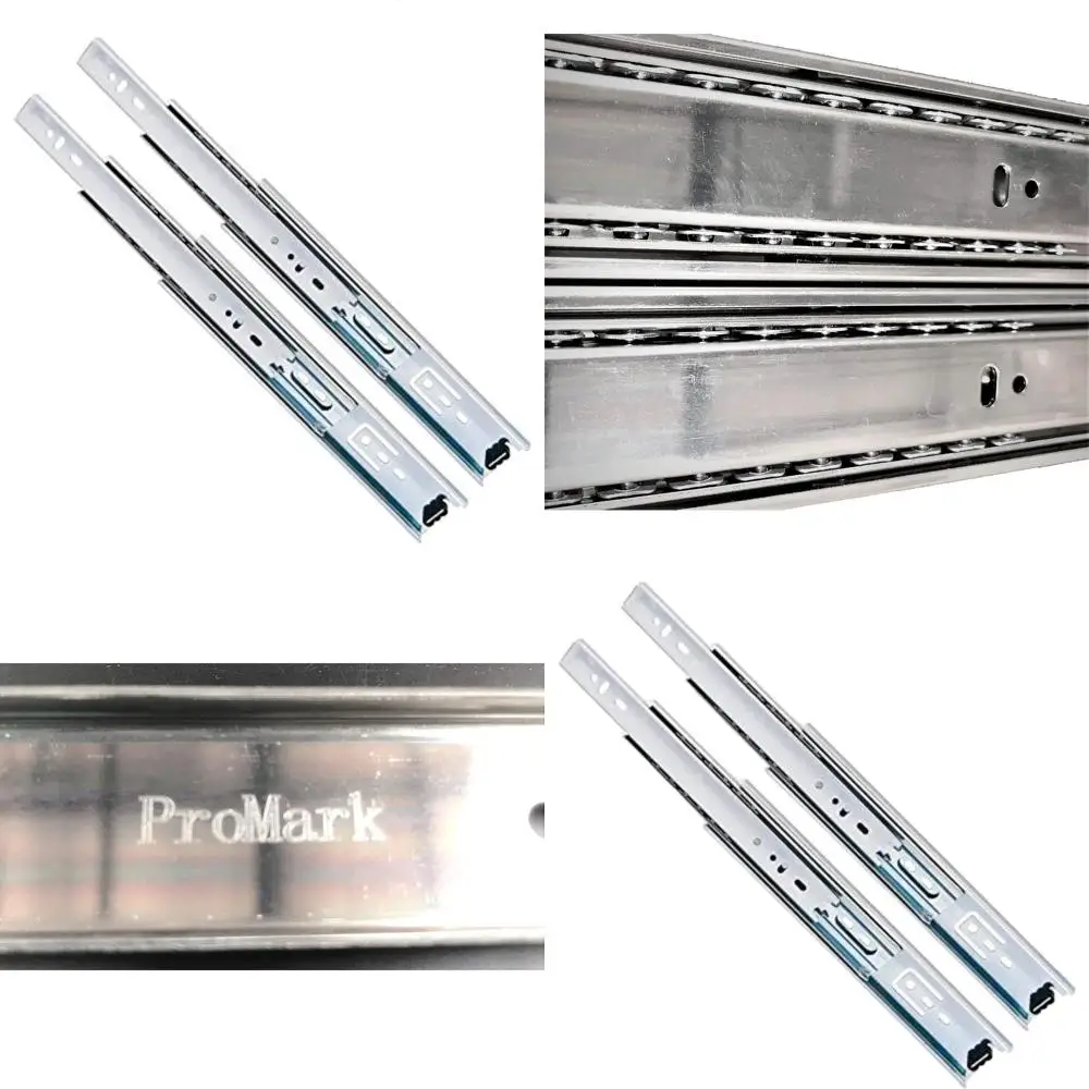 100 LB Capacity 3-Section Telescoping Extension Slides with Ball Bearing, 14 Inches Wide
100 LB Capacity 3-Section Telescoping Extension Slides with Ball Bearing, 14 Inches Wide