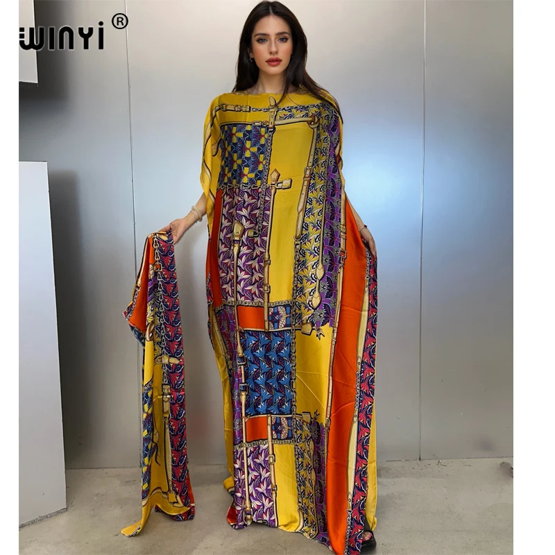 WINYI muslim african traditional dress for woman abaya dubai luxury Kaftan evening dress Elegant Maxi Length Dress beach covers
WINYI muslim african traditional dress for woman abaya dubai luxury Kaftan evening dress Elegant Maxi Length Dress beach covers