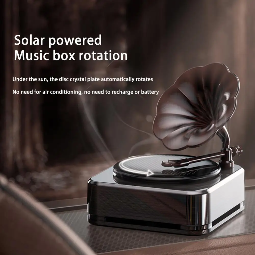 Retro Record Machine Solar Energy Car Air Freshener Aromatherapy Diffusers for Essential Oils Fragrance Decora auto accessoires
Retro Record Machine Solar Energy Car Air Freshener Aromatherapy Diffusers for Essential Oils Fragrance Decora auto accessoires