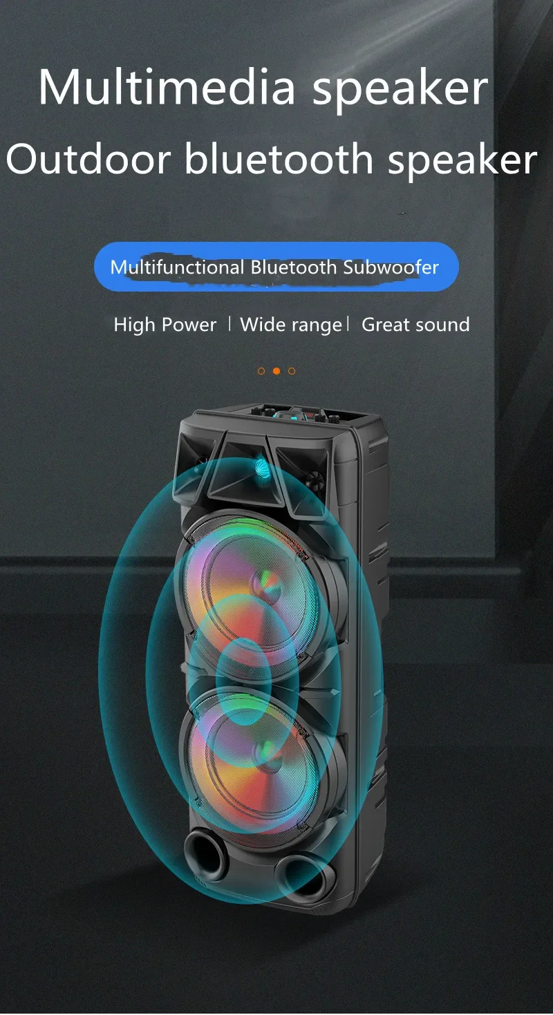 Large Outdoor Square Dance Wireless Bluetooth Speaker Multifunctional Portable Subwoofer Home Party Karaoke Music Center withMic
Large Outdoor Square Dance Wireless Bluetooth Speaker Multifunctional Portable Subwoofer Home Party Karaoke Music Center withMic