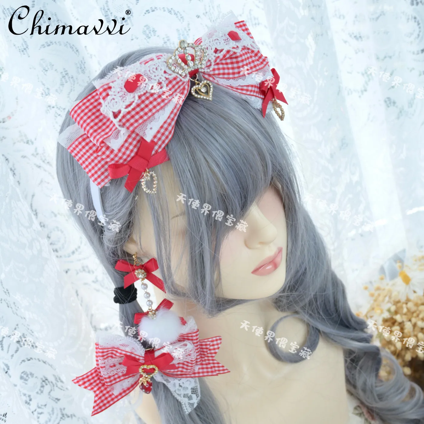 Original Mass Production Japanese Style Lolita Plaid Strawberry Crown Heart Bows Headband Headwear Lolita Kc 2026 New
Original Mass Production Japanese Style Lolita Plaid Strawberry Crown Heart Bows Headband Headwear Lolita Kc 2026 New