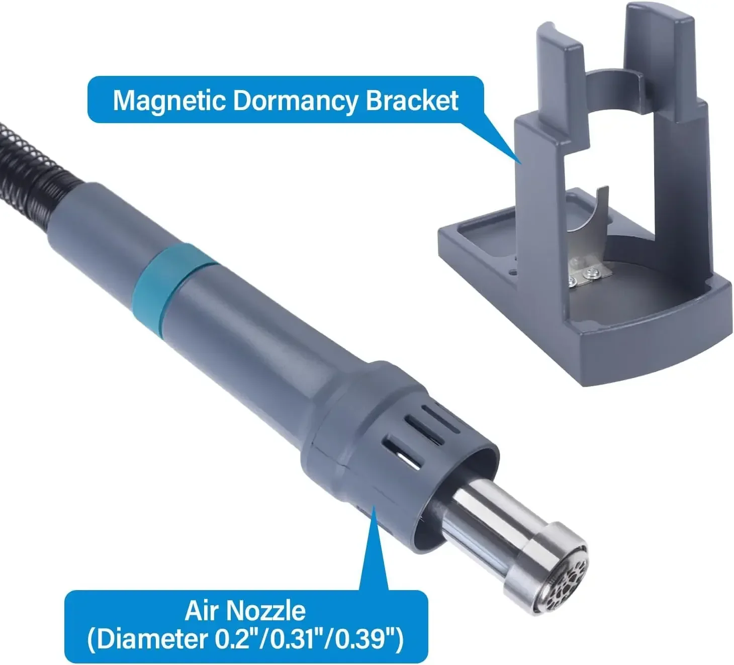 Hot Air Rework Station,1000W 110V Digital Hot Air Rework Station with LCD Display & Brushless Turbine Fan Soldering Hot Air Gun
Hot Air Rework Station,1000W 110V Digital Hot Air Rework Station with LCD Display & Brushless Turbine Fan Soldering Hot Air Gun