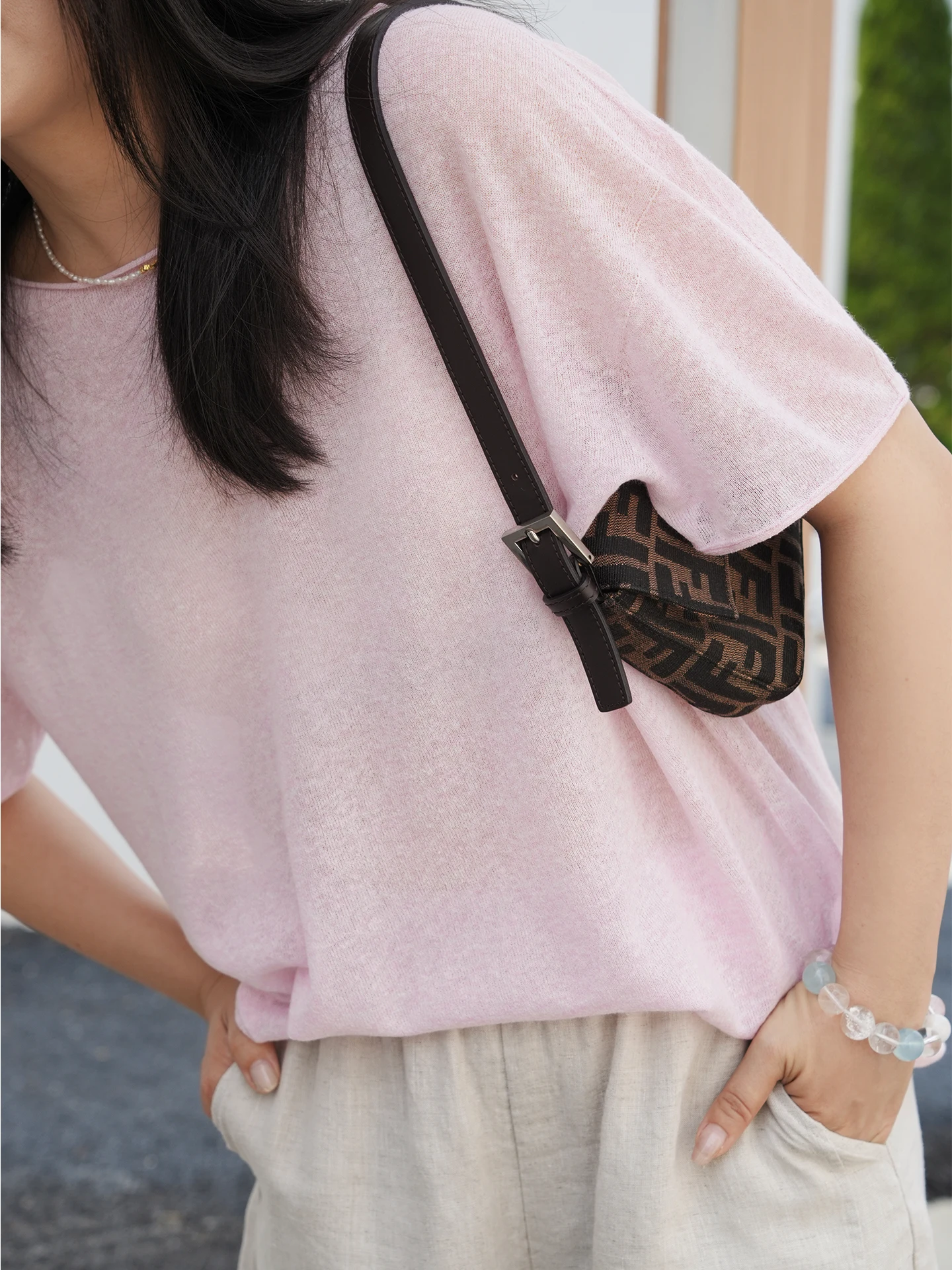 Ting2 Studio Lightweight Short Sleeve Linen Cotton T-Shirt Casual Style Sun Protection Breathable Soft Knitted Women's Top
Ting2 Studio Lightweight Short Sleeve Linen Cotton T-Shirt Casual Style Sun Protection Breathable Soft Knitted Women's Top