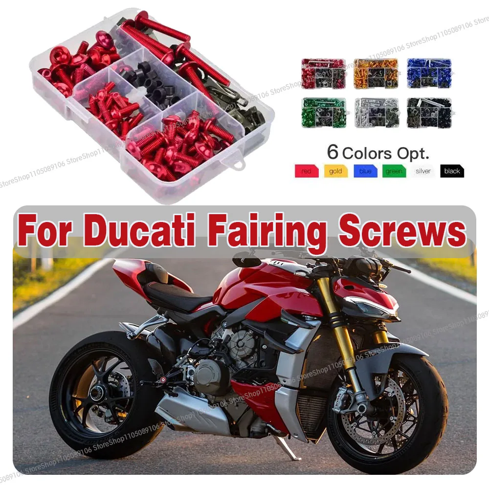 For Ducati Scrambler Monster SP V2 V4 V4S V4R Supersport 950 950S 698 950 Diavel 1260 Motorcycle Fairing Screws Set Bolts Kit
For Ducati Scrambler Monster SP V2 V4 V4S V4R Supersport 950 950S 698 950 Diavel 1260 Motorcycle Fairing Screws Set Bolts Kit
