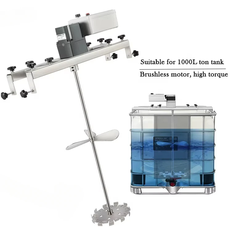 SPRALL Easy To Operation 260 Gallons Hand Sanitizer IBC Mixer 1000L 1 Ton IBC Barrel Electric Lift Liquid Agitator Mixer
SPRALL Easy To Operation 260 Gallons Hand Sanitizer IBC Mixer 1000L 1 Ton IBC Barrel Electric Lift Liquid Agitator Mixer