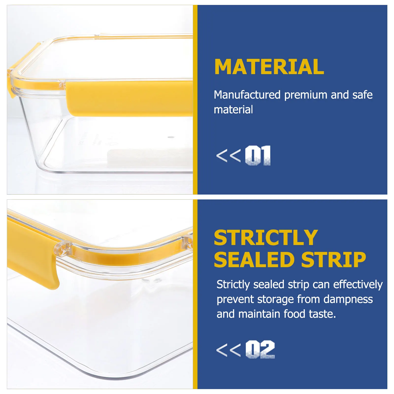 Airtight Food Jar 3500ML Yellow Storage Container Kitchen Snack Nuts Sealing Can Reusable Plastic Transparent Box Easy
Airtight Food Jar 3500ML Yellow Storage Container Kitchen Snack Nuts Sealing Can Reusable Plastic Transparent Box Easy