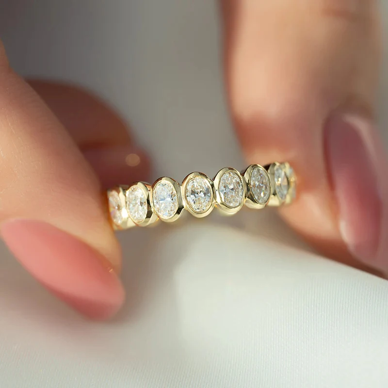 Oval Cut Zircon Ring 925 Sterling Silver Engagement Rings for Women Full Eternity Wedding Band Gold Plated Anniversary Gifts
Oval Cut Zircon Ring 925 Sterling Silver Engagement Rings for Women Full Eternity Wedding Band Gold Plated Anniversary Gifts