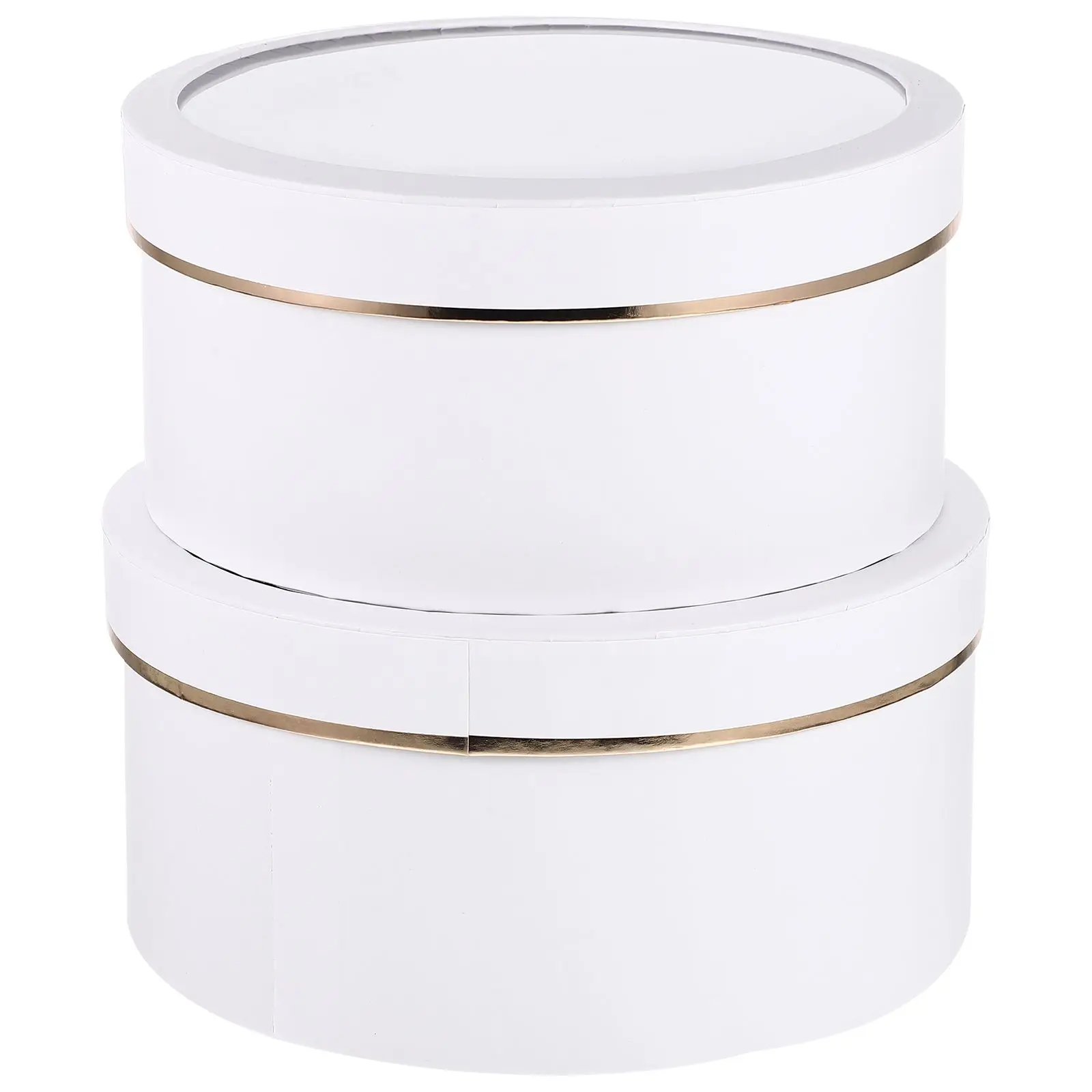 2pcs White PVC Gift Boxes for Flowers Arrangements Round Valentine Flower Box with Lid Floral Present Packaging Durable Storage
2pcs White PVC Gift Boxes for Flowers Arrangements Round Valentine Flower Box with Lid Floral Present Packaging Durable Storage