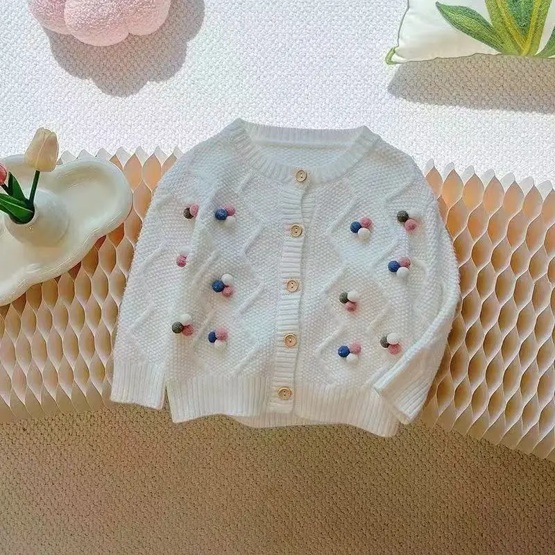 Kids Girls' Spring and Autumn Sweater Cardigan 2025 New Cute Color Bean Knitted Coat Children's Retro Thick Sweater 90-140CM
Kids Girls' Spring and Autumn Sweater Cardigan 2025 New Cute Color Bean Knitted Coat Children's Retro Thick Sweater 90-140CM