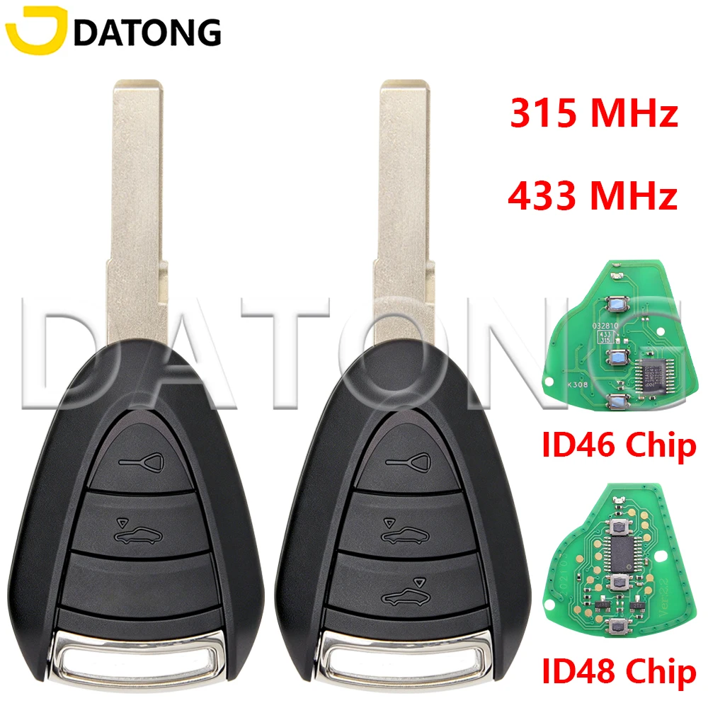 Datong 315/433MHz ID46/ID48 Chip Car Remote Control Key For Porsche Boxster S 2S 4S Turbo Targa Carrera Cayman 911 987 996 997
Datong 315/433MHz ID46/ID48 Chip Car Remote Control Key For Porsche Boxster S 2S 4S Turbo Targa Carrera Cayman 911 987 996 997