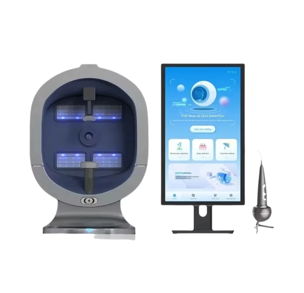 The latest AI 3D topographic map LED skin test scanner facial skin analyzer is compatible with EU/US/South Africa plug 2026
The latest AI 3D topographic map LED skin test scanner facial skin analyzer is compatible with EU/US/South Africa plug 2026