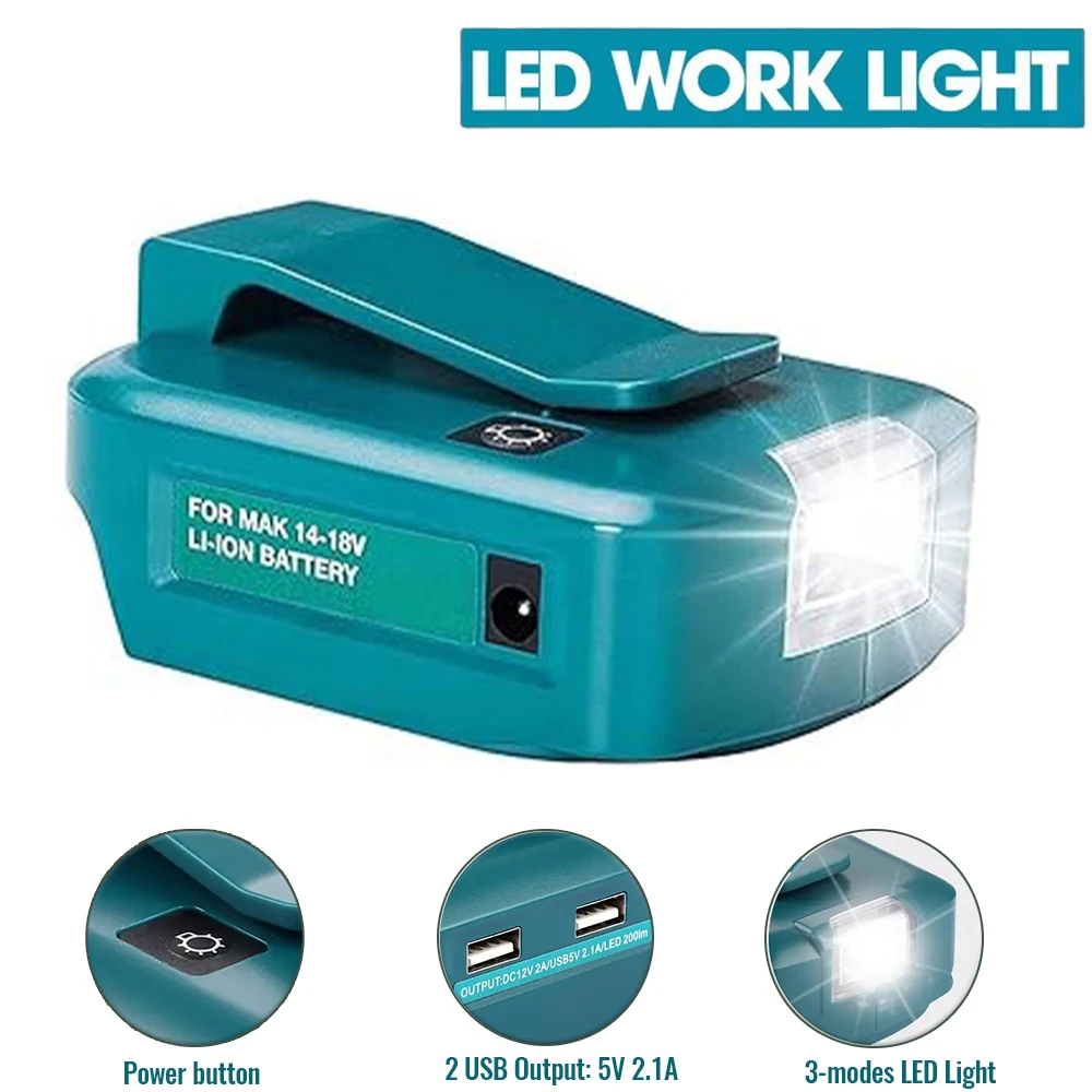 Адаптер для аккумуляторов Makita 18В с USB-портом, держатель для аккумуляторов Makita BL1830 BL1850 BL1860, зарядное устройство-адаптер
Адаптер для аккумуляторов Makita 18В с USB-портом, держатель для аккумуляторов Makita BL1830 BL1850 BL1860, зарядное устройство-адаптер