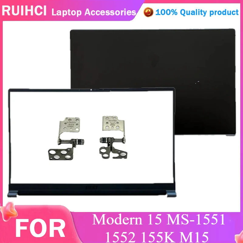 New For MSI Modern 15 MS-1551 1552 155K M15 Laptop LCD Back Cover / Front Bezel / Hinges
New For MSI Modern 15 MS-1551 1552 155K M15 Laptop LCD Back Cover / Front Bezel / Hinges
