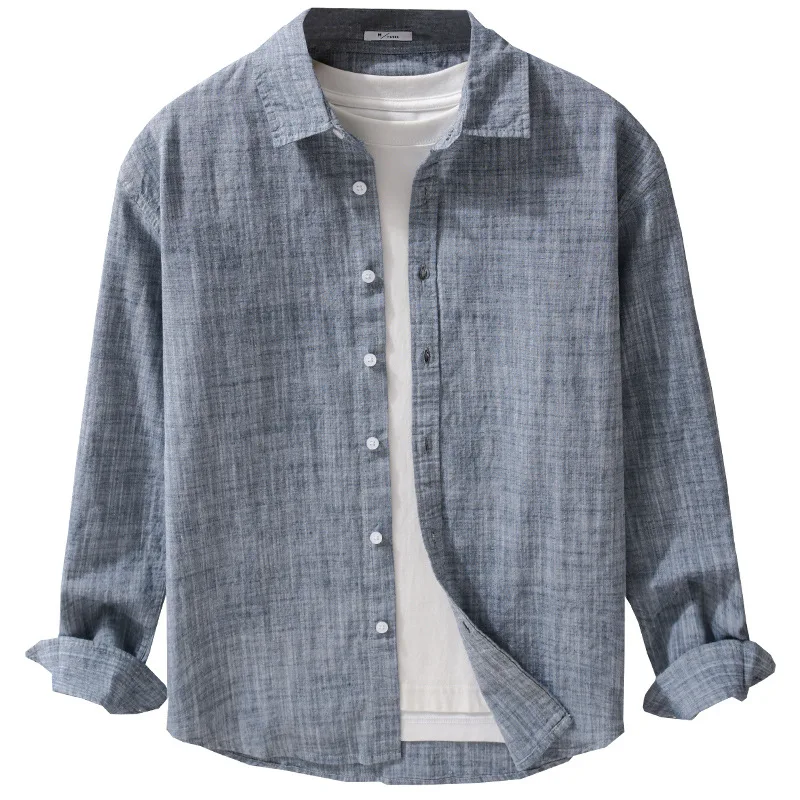 Harajuku Мужская винтажная рубашка Весна-лето Новая мужская рубашка с длинным рукавом Квадратный топ 95% хлопок 5% льняная рубашка Простая удобная одежда
Harajuku Мужская винтажная рубашка Весна-лето Новая мужская рубашка с длинным рукавом Квадратный топ 95% хлопок 5% льняная рубашка Простая удобная одежда