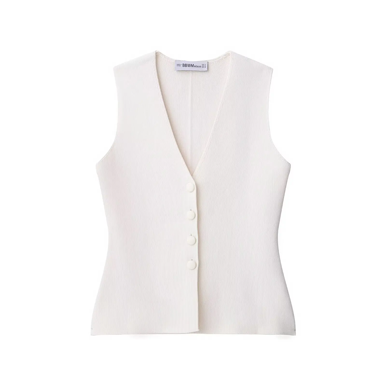 ZBZR Spring New Women's Faion Knitted Vest Padded Button Decorated Regular Length V-Ne Single Button Closure Color
ZBZR Spring New Women's Faion Knitted Vest Padded Button Decorated Regular Length V-Ne Single Button Closure Color