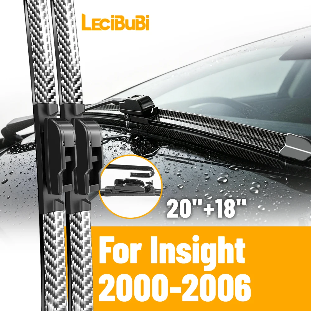 2pcs Front Windshield Windscreen Wiper Blades For Honda Insight 2000-2006 Carbon Fibre Rubber Brushes Car Accessories 20"+18"
2pcs Front Windshield Windscreen Wiper Blades For Honda Insight 2000-2006 Carbon Fibre Rubber Brushes Car Accessories 20"+18"