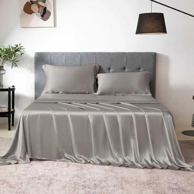 Silk Sheet Set, Silk Sheet Set, Soft and Breathable, Luxury Bedding for Queen Size Bed
Silk Sheet Set, Silk Sheet Set, Soft and Breathable, Luxury Bedding for Queen Size Bed