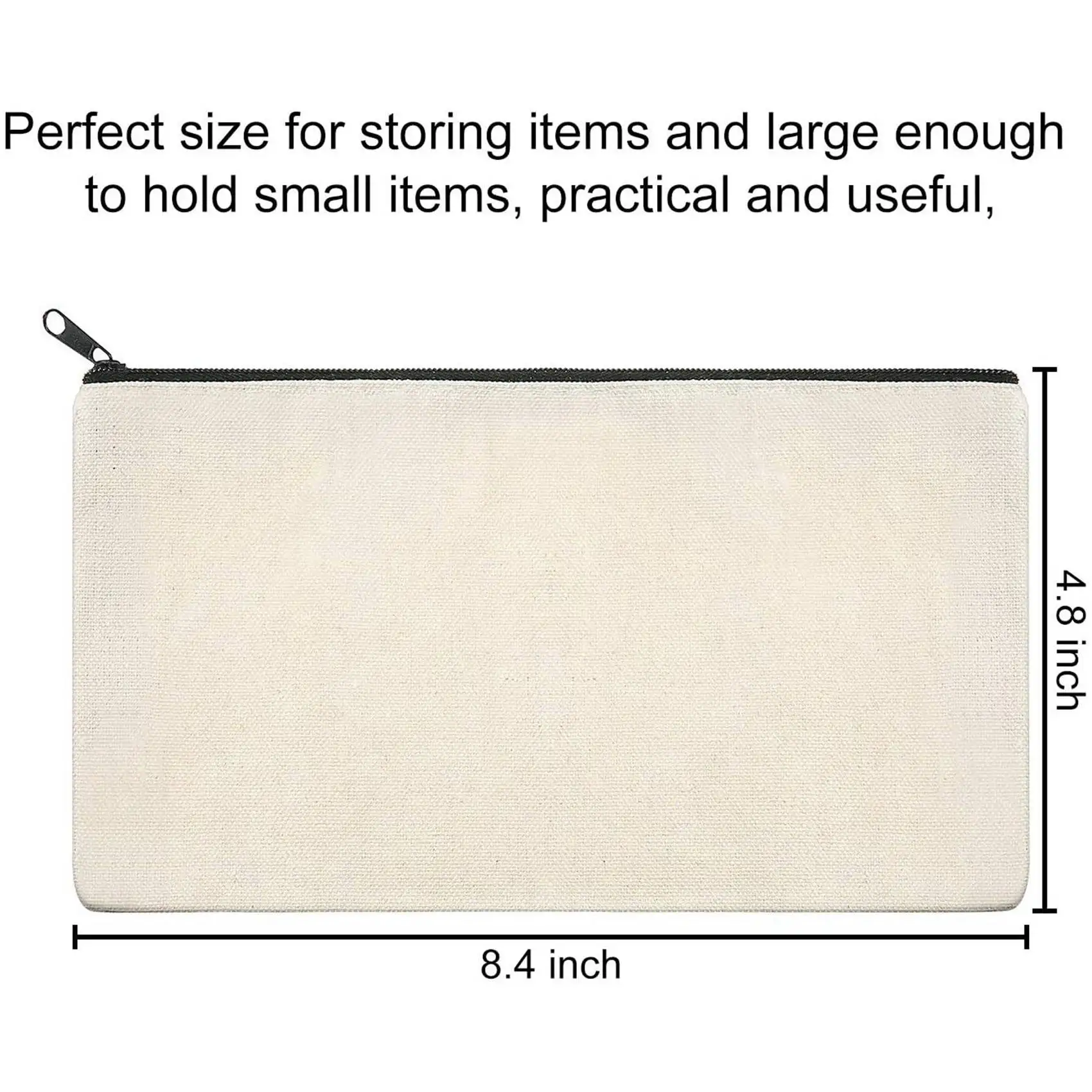 80 Pcs Canvas Zipper Bag Pencil Case Cosmetic Bag Blank Bag DIY Craft Bag, 40 Pcs Beige & 40 Pcs Black
80 Pcs Canvas Zipper Bag Pencil Case Cosmetic Bag Blank Bag DIY Craft Bag, 40 Pcs Beige & 40 Pcs Black