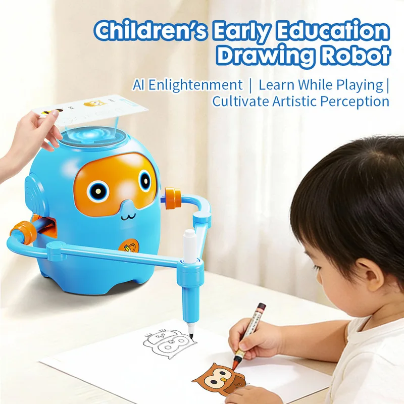 Painting Robot Early Educational Toy Non Toxic Color Recognition Shape Identification Trace Following For Kids 3-6 Years Old
Painting Robot Early Educational Toy Non Toxic Color Recognition Shape Identification Trace Following For Kids 3-6 Years Old