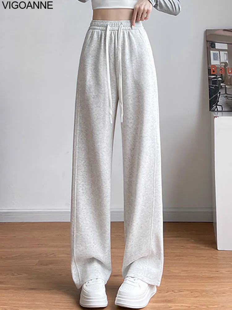 VigoAnne 2025 Autumn Casual Gray Wide Leg Pants Women Gray High Waist Sport Loose Pants Ladies Gym Running Long Baggy Trousers
VigoAnne 2025 Autumn Casual Gray Wide Leg Pants Women Gray High Waist Sport Loose Pants Ladies Gym Running Long Baggy Trousers