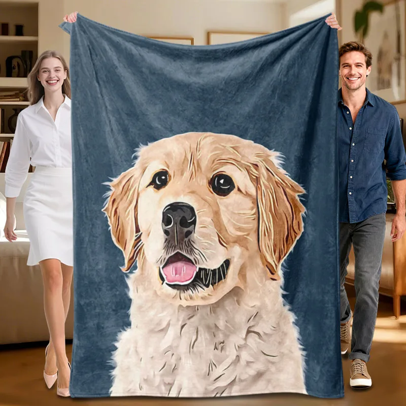 1 piece Golden Retriever themed flannel blanket, perfect for sofa, bed, office. Ideal gift for family, friends, holidays.
1 piece Golden Retriever themed flannel blanket, perfect for sofa, bed, office. Ideal gift for family, friends, holidays.