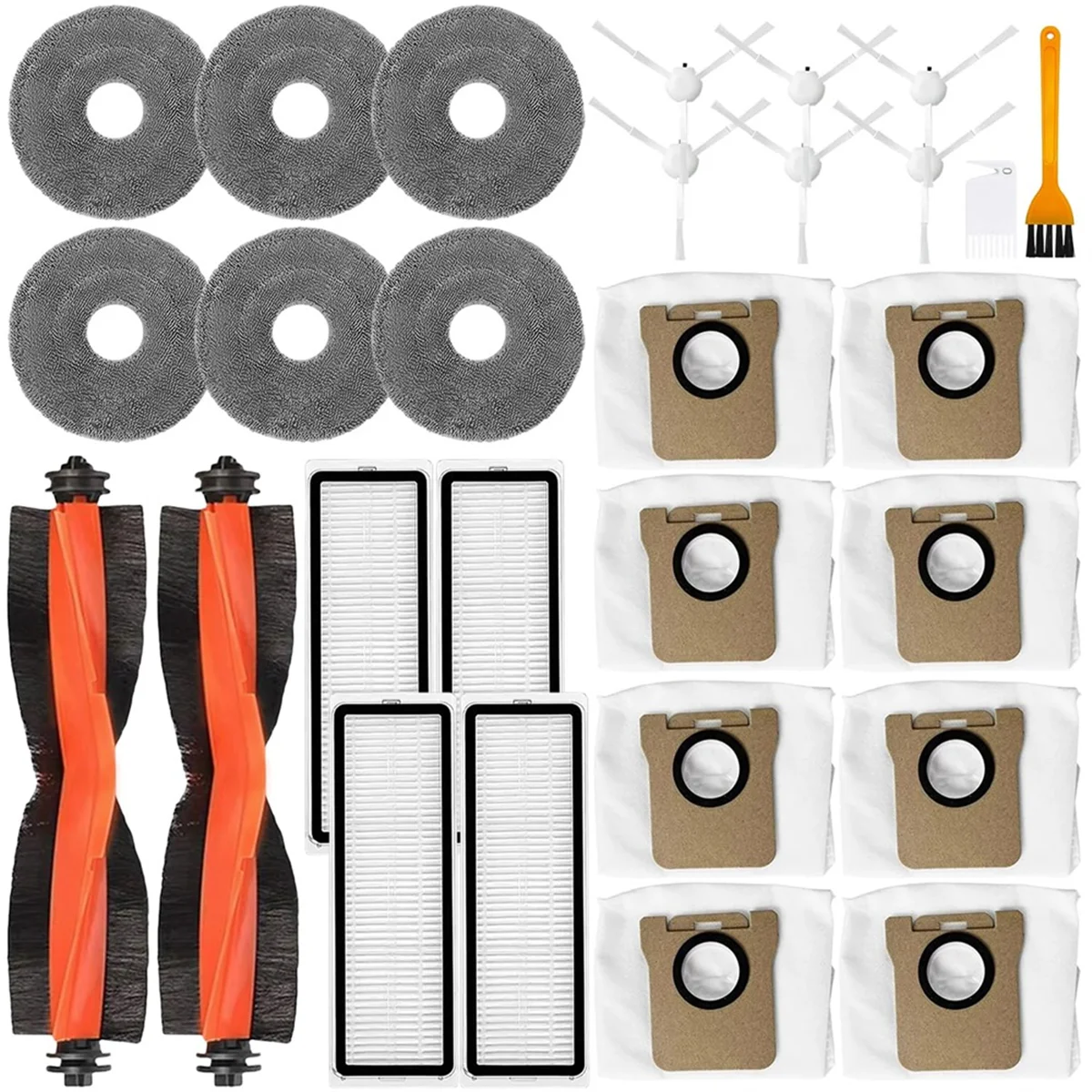 FNJK-Replacement Kit Accessories Compatible for Xiaomi Robot Vacuum X10 Plus,X10+,X20 Pro,X20 Plus,Main Brush Dust Bag Filter
FNJK-Replacement Kit Accessories Compatible for Xiaomi Robot Vacuum X10 Plus,X10+,X20 Pro,X20 Plus,Main Brush Dust Bag Filter