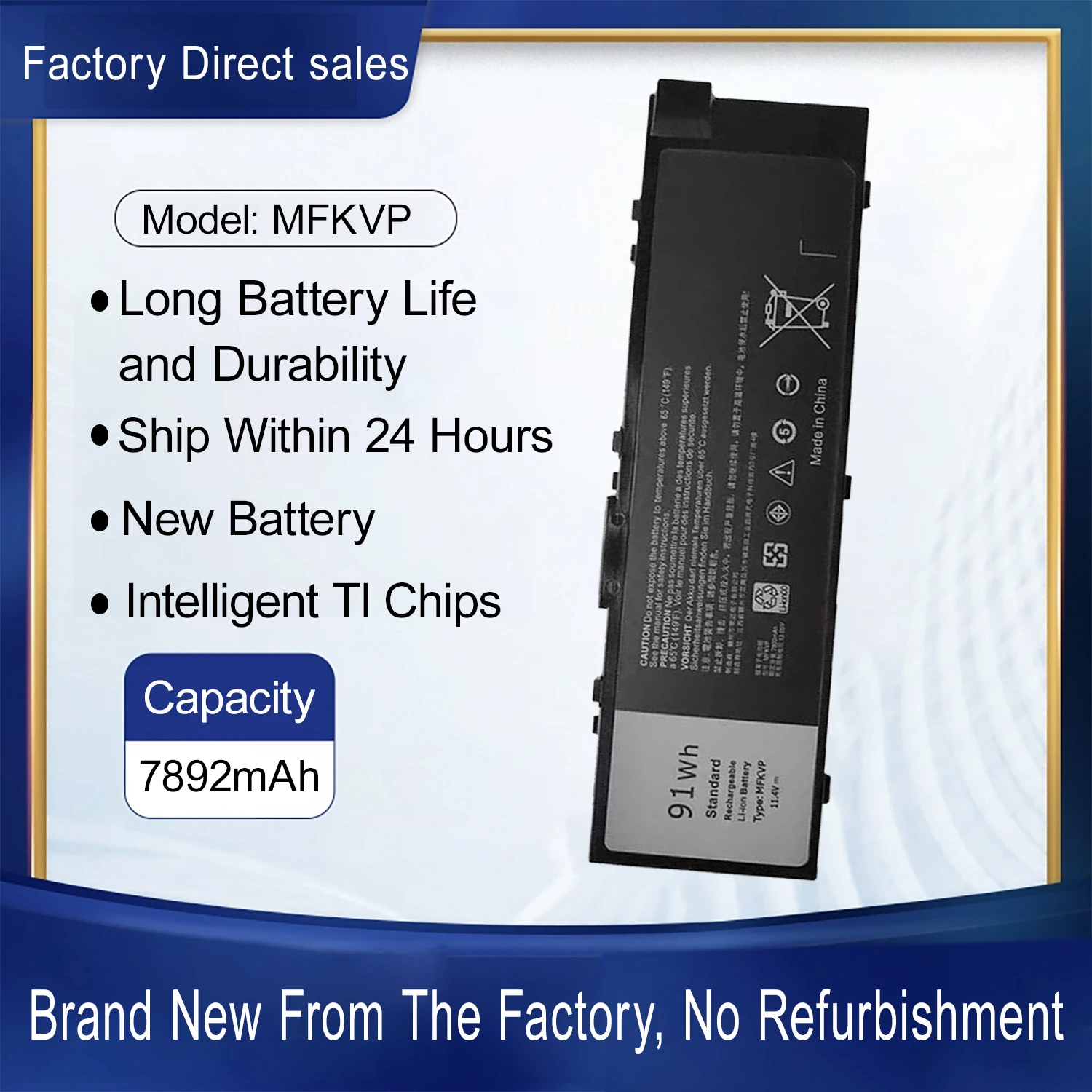 Новый аккумулятор для ноутбука MFKVP для Dell Precision 15 7510 7520 17 7710 7720 M7510 M7710 M28DH 1G9VM T05W1 451-BBSB 451-BBSF
Новый аккумулятор для ноутбука MFKVP для Dell Precision 15 7510 7520 17 7710 7720 M7510 M7710 M28DH 1G9VM T05W1 451-BBSB 451-BBSF