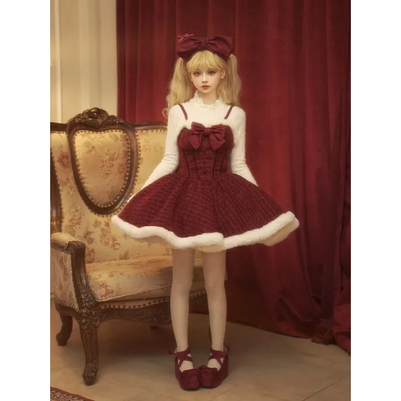 Новые милые, свежие и молодежные одинаковые комплекты Xiao Chuxue Красивое красное плюшевое платье, накидка, пальто, шаль, внутренний комплект, комплект из трех предметов
Новые милые, свежие и молодежные одинаковые комплекты Xiao Chuxue Красивое красное плюшевое платье, накидка, пальто, шаль, внутренний комплект, комплект из трех предметов