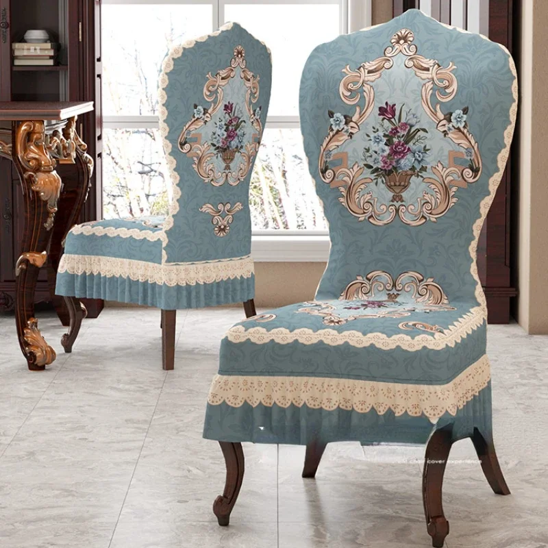 Chair Cover Cover Universal Thickened American Skirt Seat Cover Retro High-End Dining Table Chair Cover Seat Cover
Chair Cover Cover Universal Thickened American Skirt Seat Cover Retro High-End Dining Table Chair Cover Seat Cover