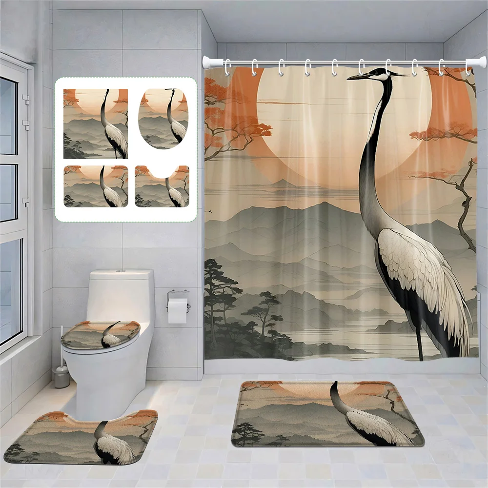 Animal Theme Printed Shower Curtain suit Polyester Moisture-proof Bathroom Curtain bathroom accessories Non-slip floor mat
Animal Theme Printed Shower Curtain suit Polyester Moisture-proof Bathroom Curtain bathroom accessories Non-slip floor mat