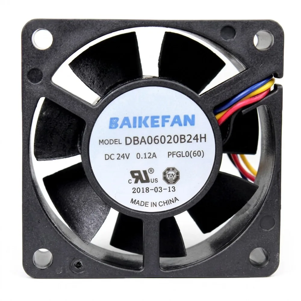 For BAIKE DBA06020B24H 24V 0.12A 6020 6cm 4-Wire PWM Inverter Cooling Fan
For BAIKE DBA06020B24H 24V 0.12A 6020 6cm 4-Wire PWM Inverter Cooling Fan