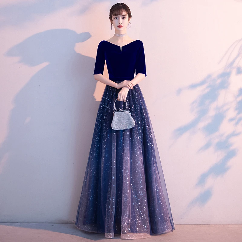 Ele Starry Evening Dr Women's Faionable Gown for Annual Conference Chorus Performance Long Skirt Wedding Dr
Ele Starry Evening Dr Women's Faionable Gown for Annual Conference Chorus Performance Long Skirt Wedding Dr