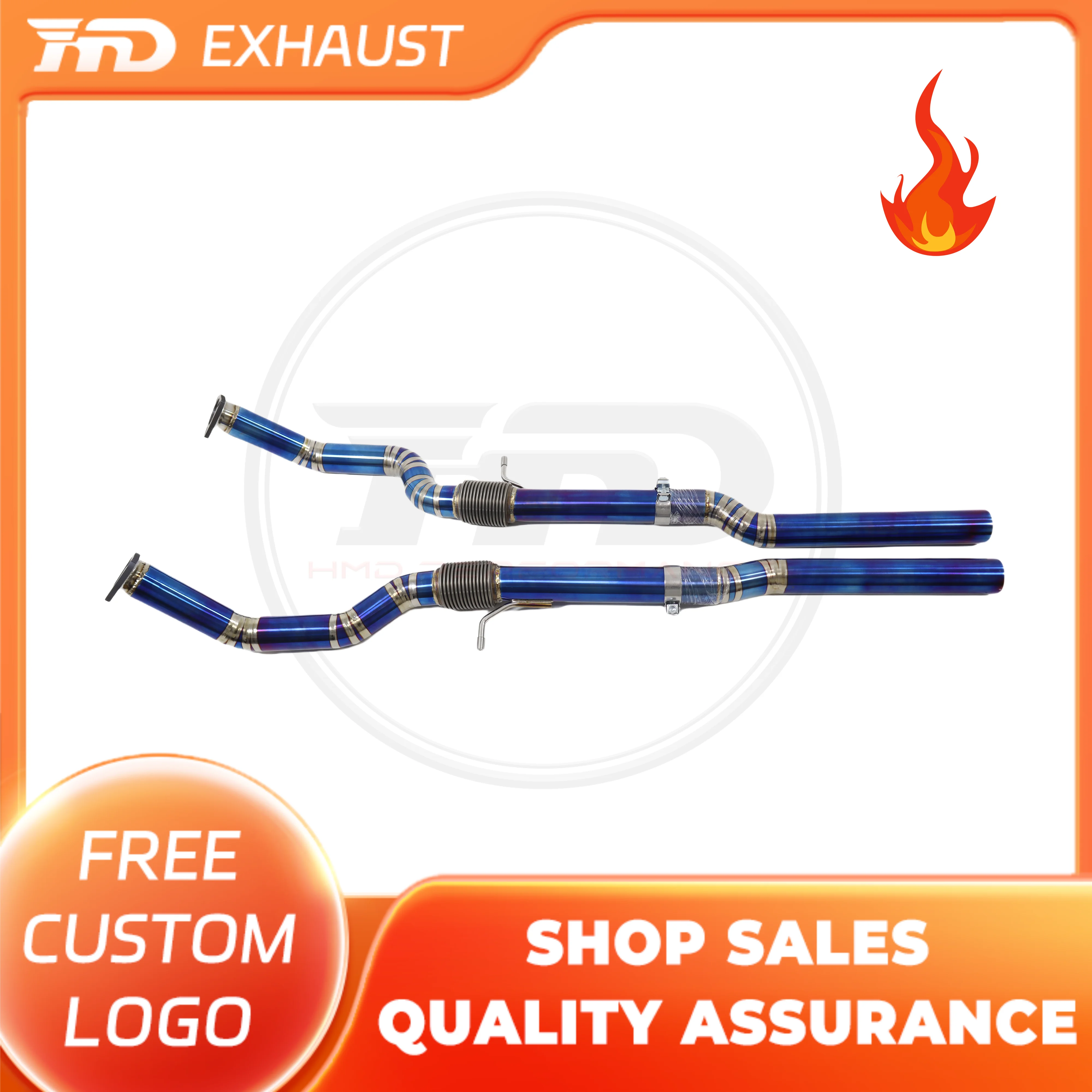 HMD Hot sale Exhaust System TItanium Alloy High Performance Resonant tube for AUDI S8 D4 4.0T Exhaust Pipe
HMD Hot sale Exhaust System TItanium Alloy High Performance Resonant tube for AUDI S8 D4 4.0T Exhaust Pipe