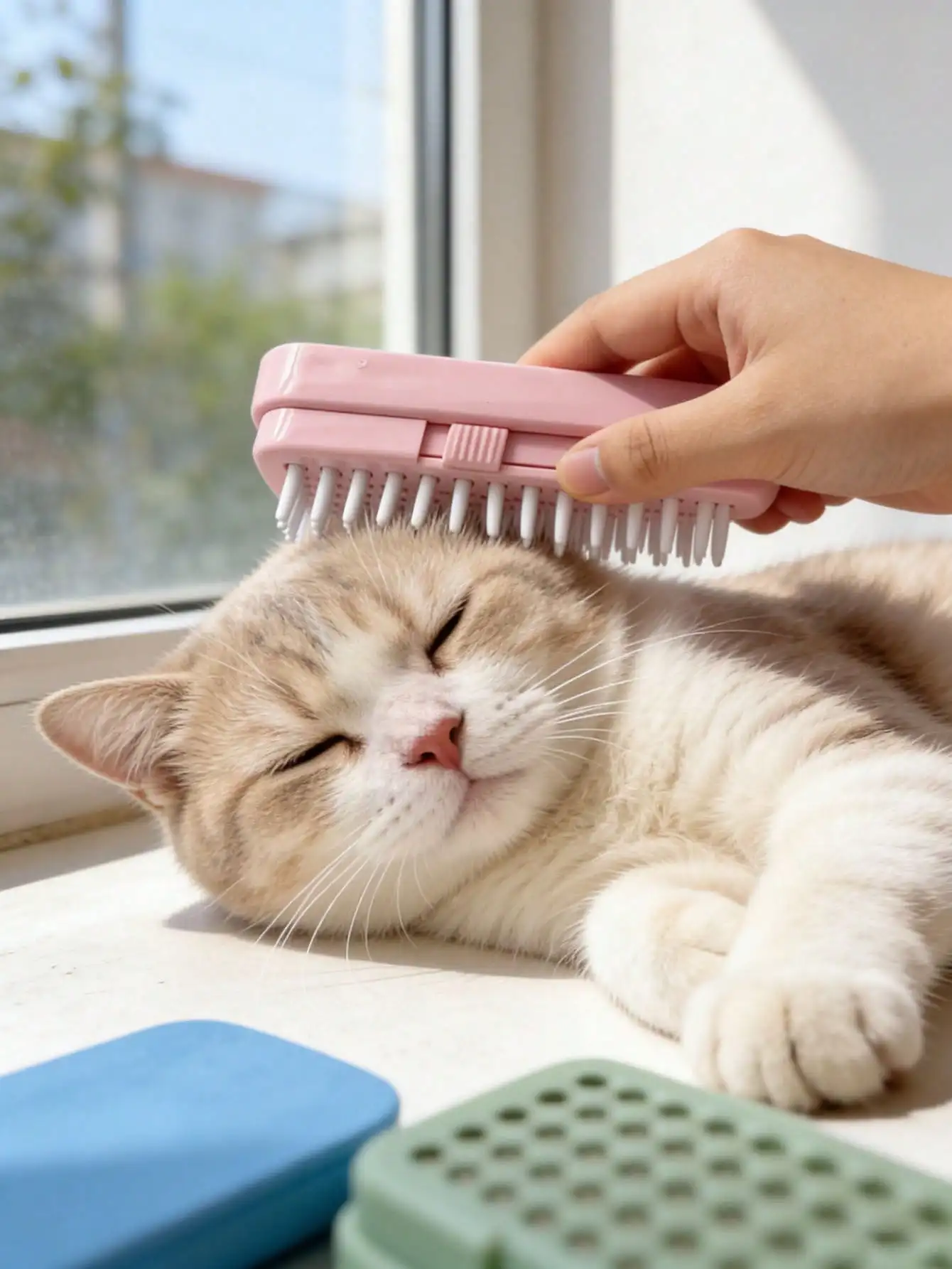 1pc Pet Grooming Brush, Retractable One-Click Deshedding Tool For Cats & Dogs, Portable Pet Hair Remover, Silicone Rubber Bath B
1pc Pet Grooming Brush, Retractable One-Click Deshedding Tool For Cats & Dogs, Portable Pet Hair Remover, Silicone Rubber Bath B