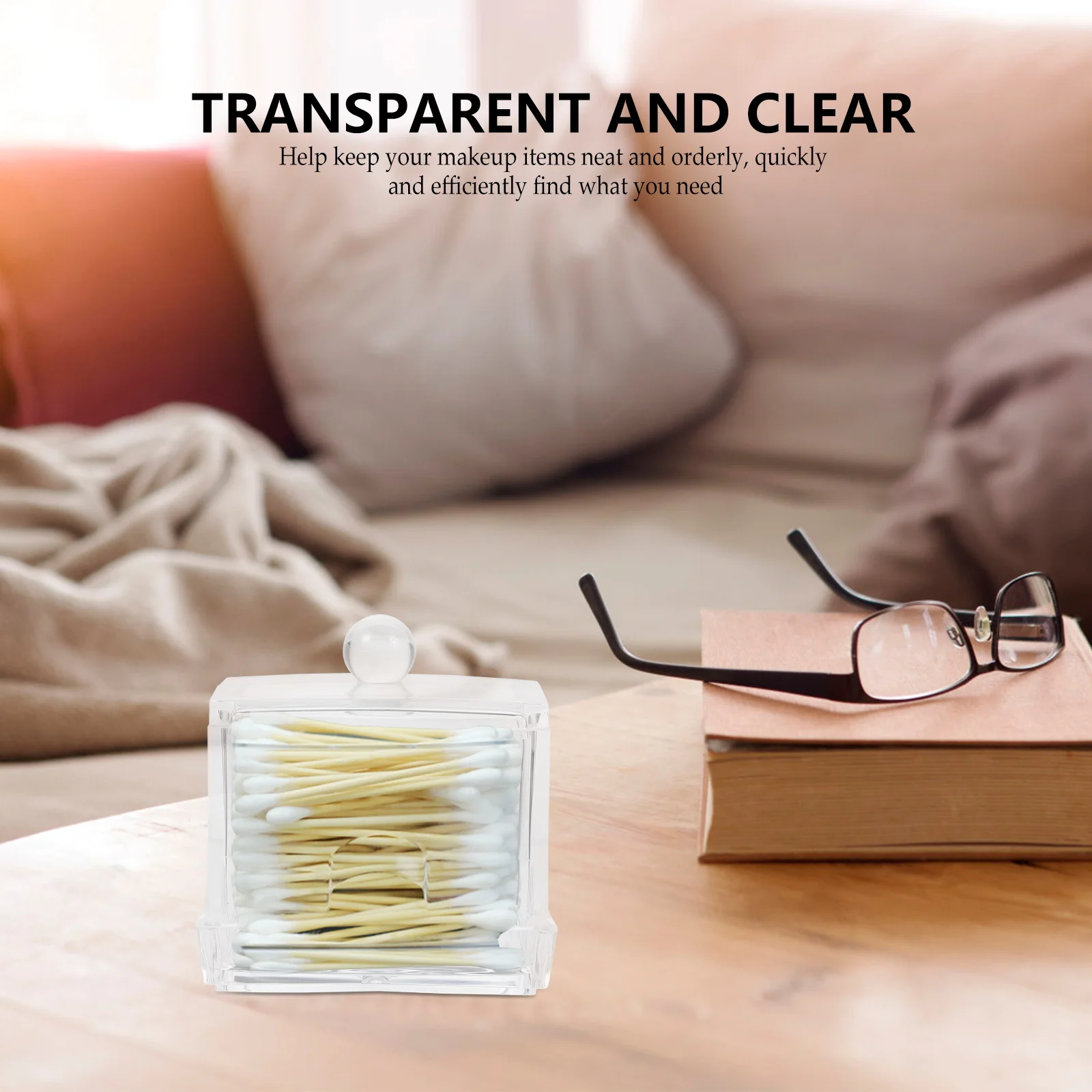 2pcs Clear Plastic Organizer Compact Lightweight Storage Cotton Swab Box Makeup Cotton Box Container Dust Proof
2pcs Clear Plastic Organizer Compact Lightweight Storage Cotton Swab Box Makeup Cotton Box Container Dust Proof