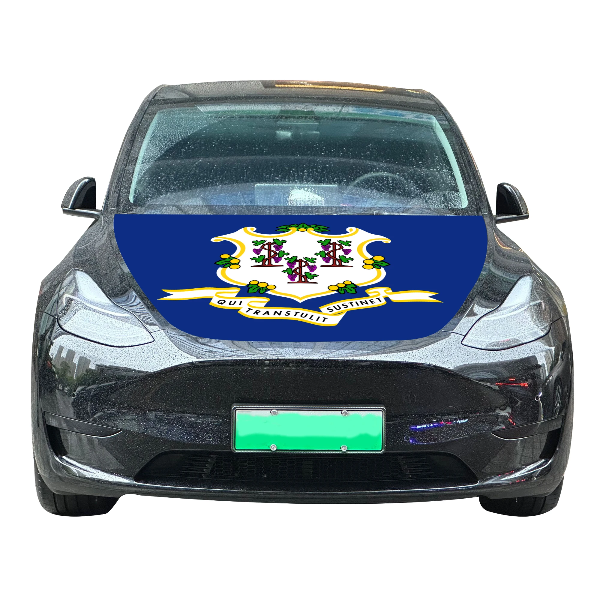 Connecticut Car Hood Cover Flag Universal Size Elastic Polyester 120x150cm for Car Decor
Connecticut Car Hood Cover Flag Universal Size Elastic Polyester 120x150cm for Car Decor