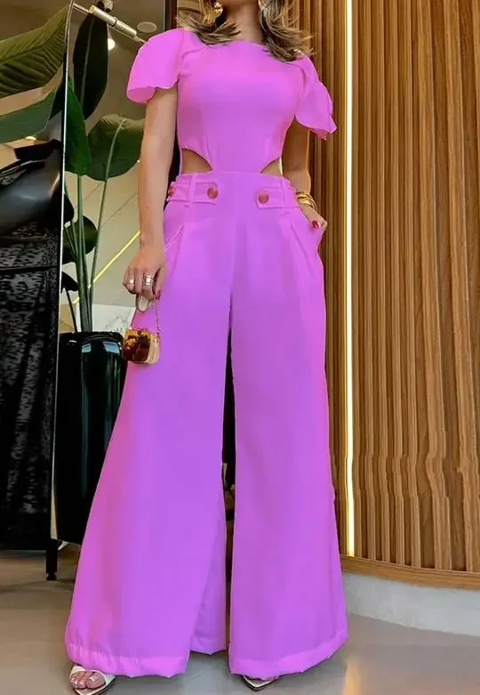 Sexy Hollow Out Ladies Jumpsuit European & American Women's Clothing Summer New Fashion Casual Loose High Waist Jumpsuits Female
Sexy Hollow Out Ladies Jumpsuit European & American Women's Clothing Summer New Fashion Casual Loose High Waist Jumpsuits Female