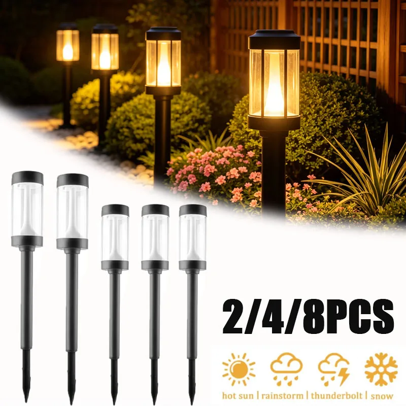 2-8PCS Outdoor Solar Lawn Stake Lights IP65 Waterproof Garden Landscape Path Ambiance Lighting for Courtyard Yard Patio Pathway
2-8PCS Outdoor Solar Lawn Stake Lights IP65 Waterproof Garden Landscape Path Ambiance Lighting for Courtyard Yard Patio Pathway