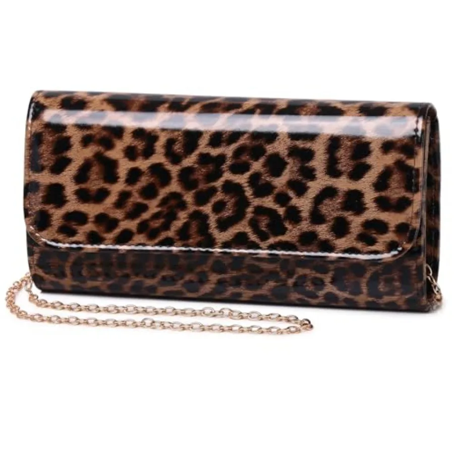 Patent Leather Envelope Clutch for Women Stylish Evening Handbag with Detachable Chain, Perfect for Wedding, Party and Prom
Patent Leather Envelope Clutch for Women Stylish Evening Handbag with Detachable Chain, Perfect for Wedding, Party and Prom