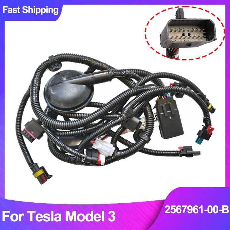 2567961-00-B Front End Module Harness for Tesla Model 3 2021 2022 2023 FEM Fog Lamp Wiring Replacement Parts
2567961-00-B Front End Module Harness for Tesla Model 3 2021 2022 2023 FEM Fog Lamp Wiring Replacement Parts