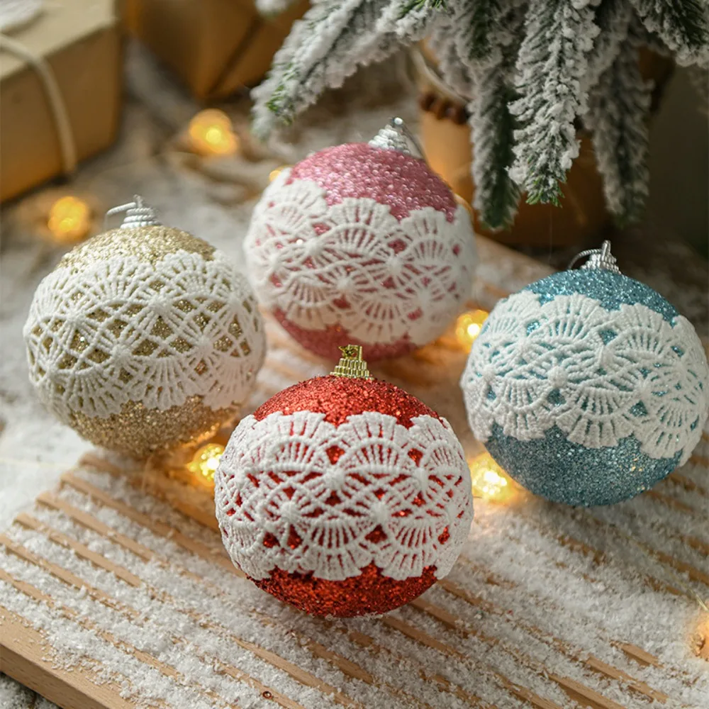 4Pcs 8cm Lace Appliques Christmas Ball Reusable Foam Xmas Tree Hanging Ornament Glitter Shatterproof Christmas Decoration Balls
4Pcs 8cm Lace Appliques Christmas Ball Reusable Foam Xmas Tree Hanging Ornament Glitter Shatterproof Christmas Decoration Balls