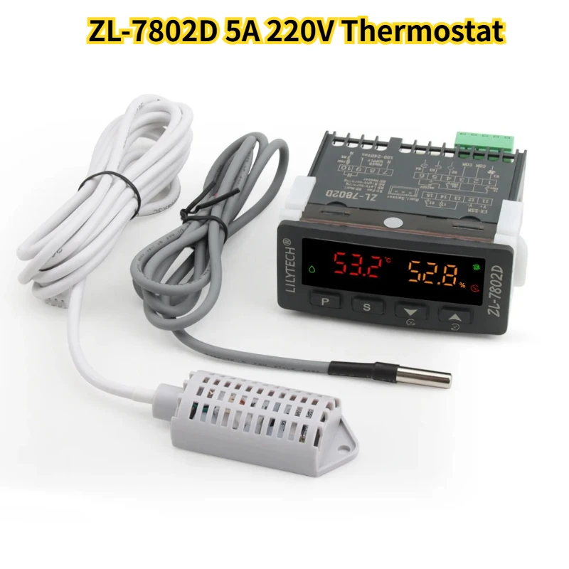 ZL-7802D 5A 220 В термостат для контроллера температуры и влажности PID контроллер инкубатора для обогревателя
ZL-7802D 5A 220 В термостат для контроллера температуры и влажности PID контроллер инкубатора для обогревателя