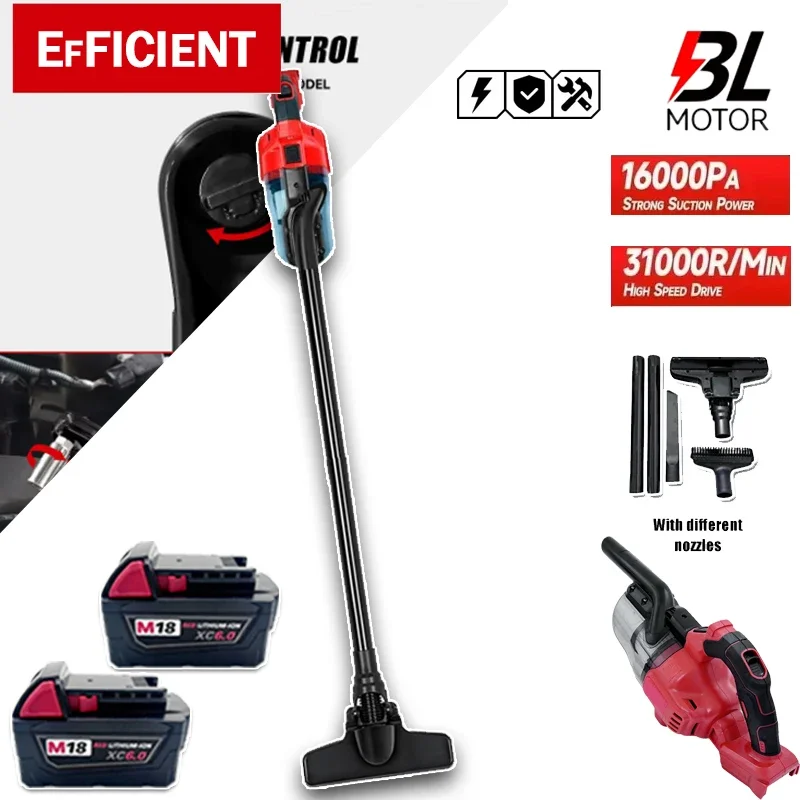 For Milwaukee 18V Battery Cordless LED Electric Vacuum Cleaner Portable Household Industrial Construction Cleaning Tool
For Milwaukee 18V Battery Cordless LED Electric Vacuum Cleaner Portable Household Industrial Construction Cleaning Tool