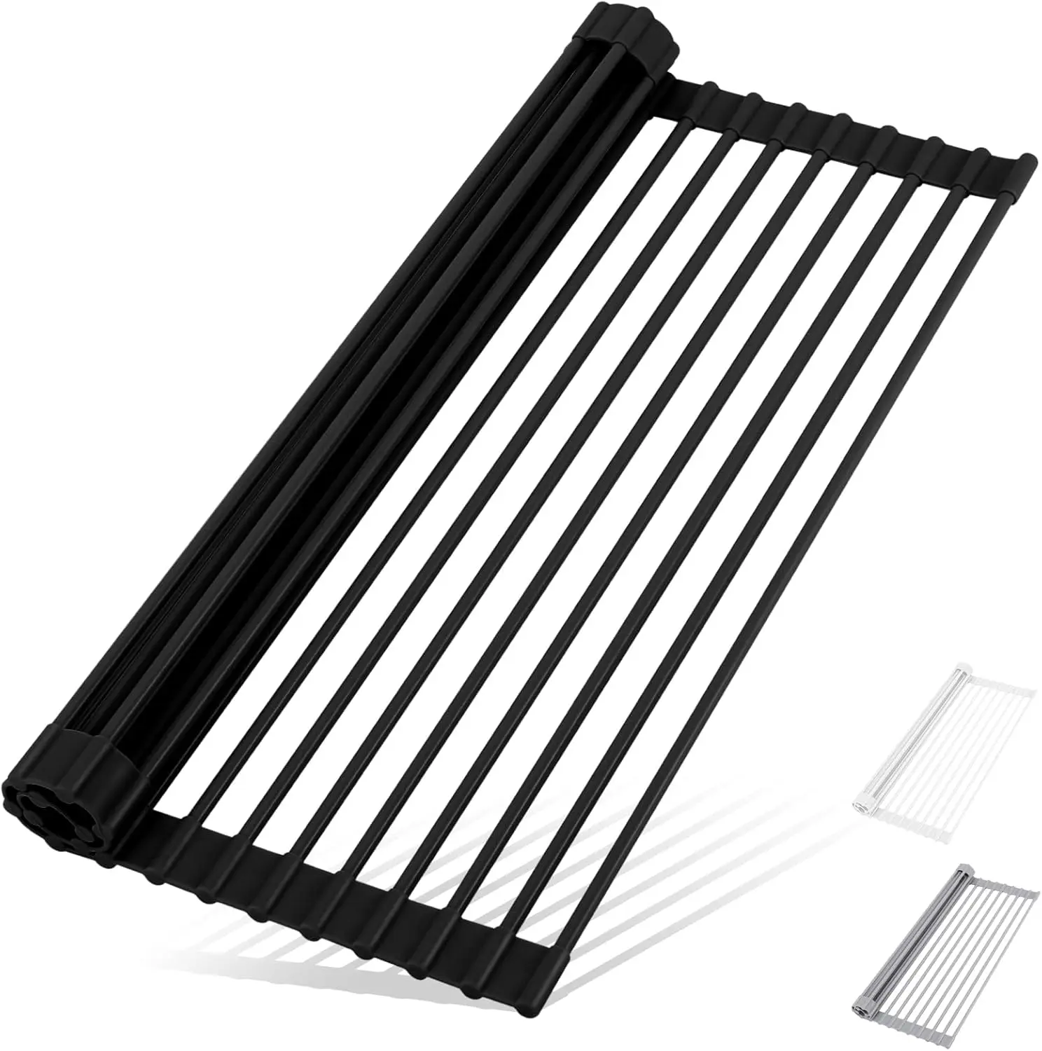 Foldable Sink Drying Rack, Heat-Resistant Anti-Slip Dish Rack, 17x13 Inch Black Kitchen Organizer
Foldable Sink Drying Rack, Heat-Resistant Anti-Slip Dish Rack, 17x13 Inch Black Kitchen Organizer