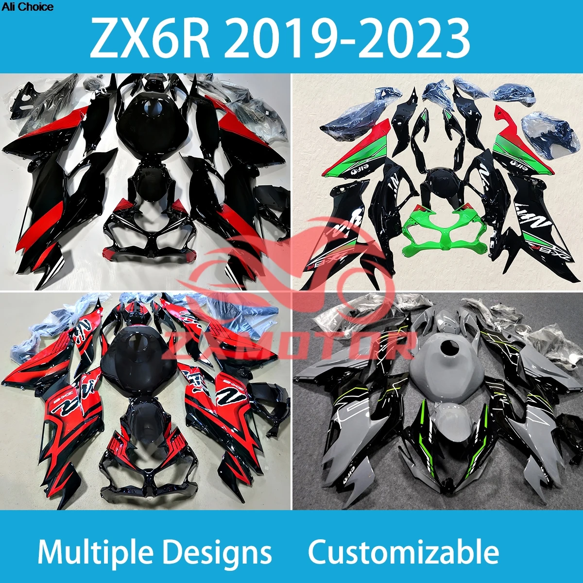 Complete Fairing Set for Kawasaki ZX6R 636 2019 2020 2021 2022 2023 Motorcycle Fairings Body Kit ZX-6R 19-23
Complete Fairing Set for Kawasaki ZX6R 636 2019 2020 2021 2022 2023 Motorcycle Fairings Body Kit ZX-6R 19-23