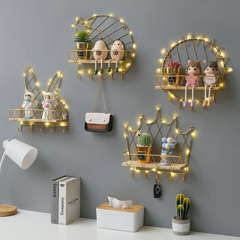 Simple Iron Creative Geometric Storage Shelf Wall Wall Mounted Books Artifacts Models Potted Plants Storage and Organising Shelf
Simple Iron Creative Geometric Storage Shelf Wall Wall Mounted Books Artifacts Models Potted Plants Storage and Organising Shelf